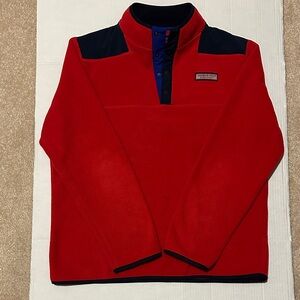 Vineyard Vines Red and Navy The Shep Shirt Fleece Men’s Pullover